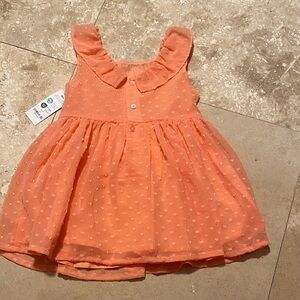 Carter’s Adorable Orange Sleeveless Dress